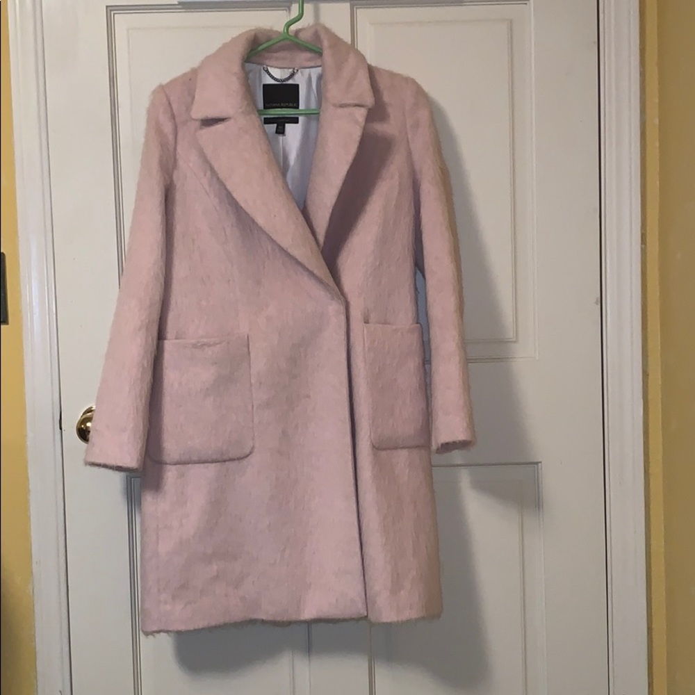 Pink pea coat. Size xs. Banana Republic